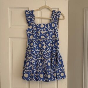 Oliphant NWT XXS blue white mini dress